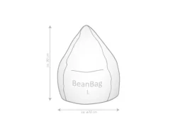 Sitting Point Sitzsack Brava BeanBag 120 l Grau