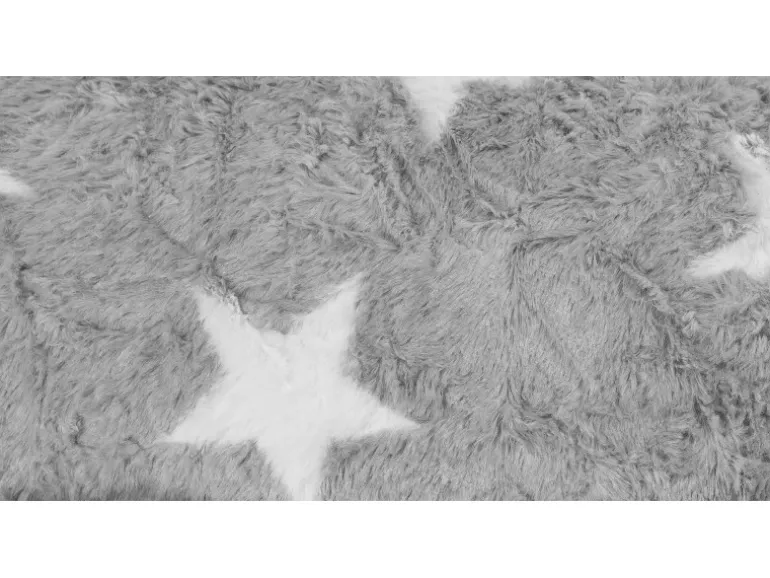 Sitting Point Sitzsack Fluffy 120 l Grau Herz-Muster