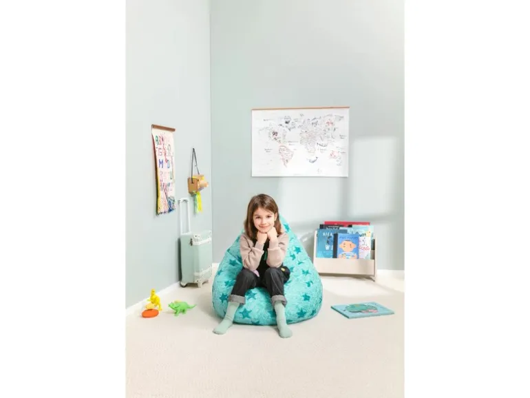 Sitting Point Sitzsack Fluffy 120 l Türkis