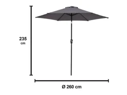 Sitzgruppe Townsville 8-tlg. Aluminium Anthrazit
