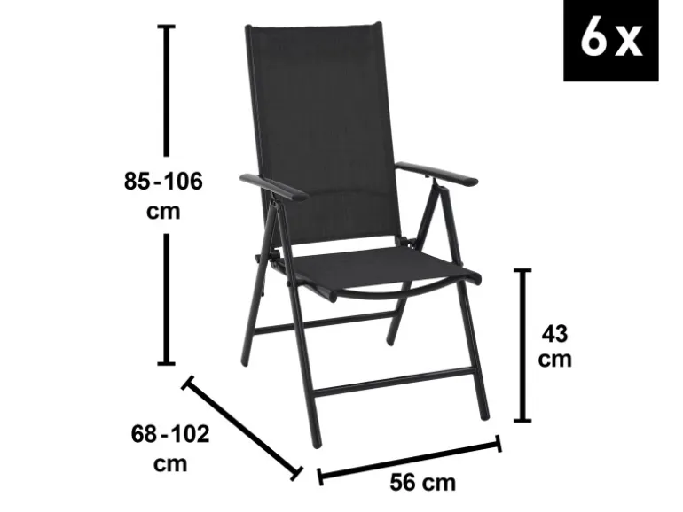 Sitzgruppe Townsville 8-tlg. Aluminium Anthrazit