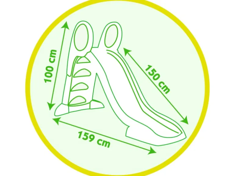 Smoby Rutsche GM mit Wasseranschluss 159 cm x 68 cm x 100 cm Mehrfarbig