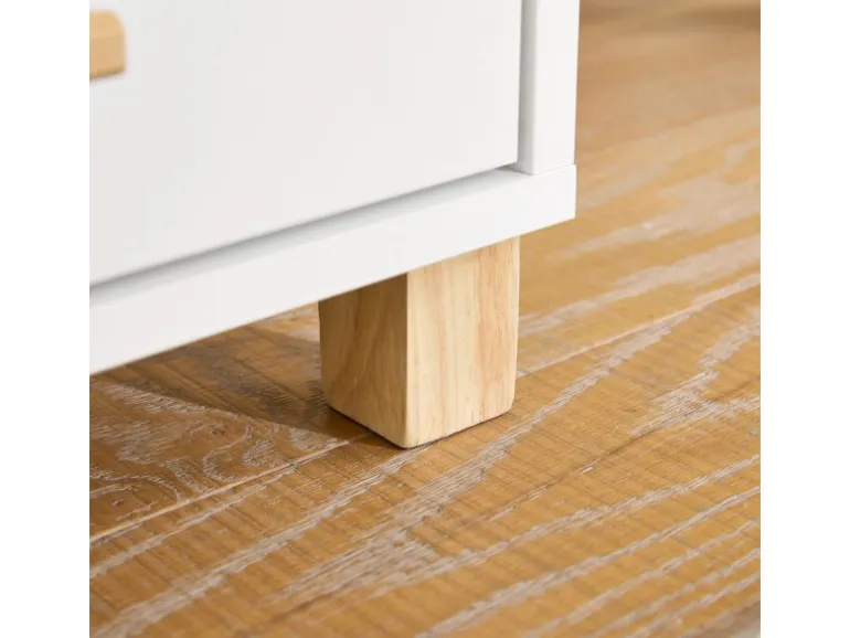 SoBuy Aktenschrank Druckertisch mit 3 Schubladen und 1 Tür Sideboard für Büro ASK07-WN