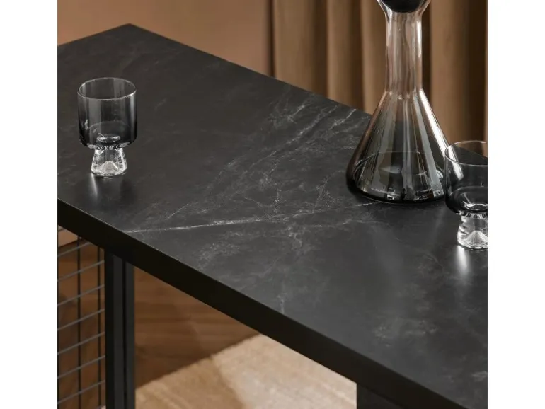 SoBuy Bartisch Balkontisch Küchentisch Bistrotisch Stehtisch Schwarz FWT100-SCH