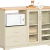 SoBuy Buffet Sideboard Küchenschrank Kommode Mikrowellenschrank FSB81-MI