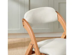 SoBuy Esszimmerstuhl Klappstuhl Küchenstuhl Polsterstuhl mit Lehne Weiß FST92-W