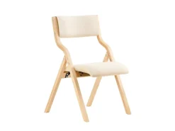 SoBuy Esszimmerstuhl Klappstuhl Küchenstuhl Polsterstuhl mit Lehne Beige FST40-W