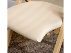 SoBuy Esszimmerstuhl Klappstuhl Küchenstuhl Polsterstuhl mit Lehne Beige FST40-W