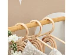 SoBuy Kinderkleiderschrank mit 3 Haken Kleiderständer mit Box Weiß KMB40-W