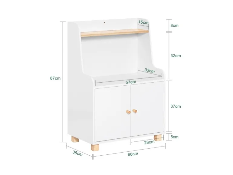 SoBuy Kinderregal Bücherregal Kinderzimmer Regal Aufbewahrungsregal KMB84-W