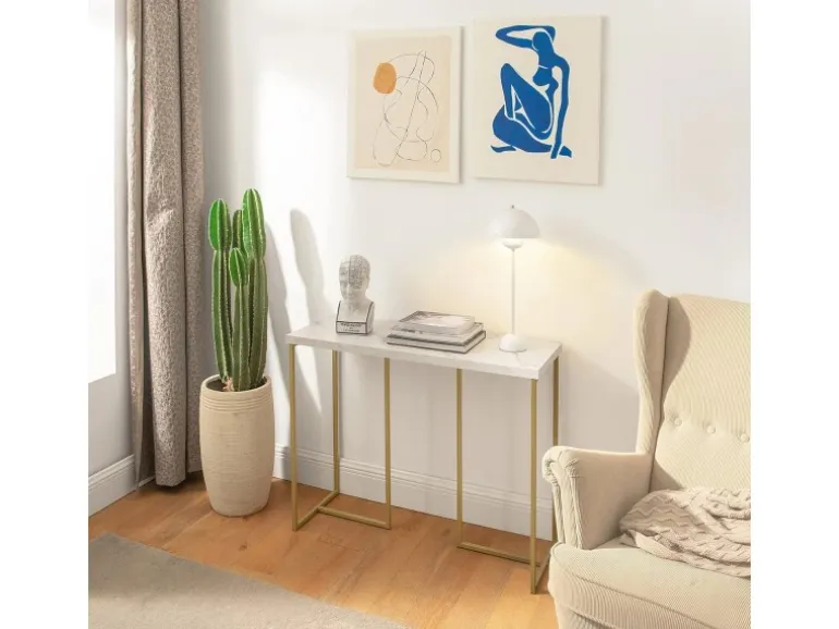 SoBuy Konsolentisch Flurtisch Dekotisch Sideboard Beistelltisch FSB58-G