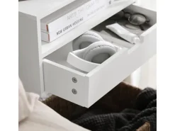 SoBuy Nachttisch Nachtregal Nachtschrank Wandschrank Hängeschrank NKD03-W