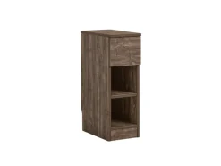 SoBuy Nachttisch Schmal Beistelltisch mit Schublade und 2 Ablage FBT111-SN