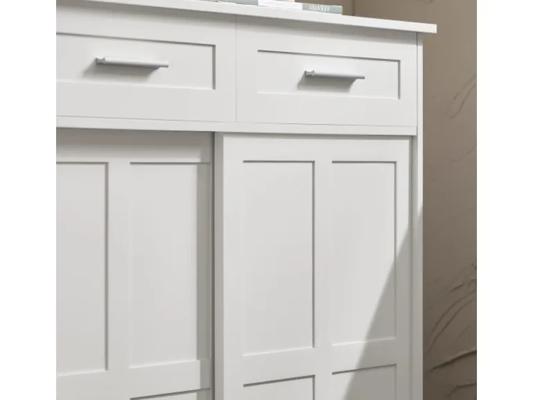 SoBuy Schuhschrank Buffet Küchenschrank Sideboard Kommode Weiß FSB84-W