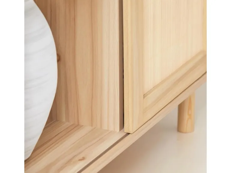 SoBuy Sideboard Kommode Küchenschrank Flurschrank Lowboard Natur FSB87-N