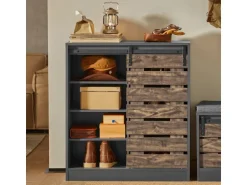 SoBuy Sideboard Schuhschrank Kommode Küchenschrank Flurschrank Lowboard FSB65-HG