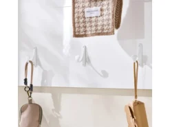 SoBuy Wandgarderobe Garderobenleiste mit Regal und Haken Garderobenpaneel für Flur FHK36-W