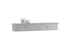 SoBuy Wandschrank Hängeregal Wandregal Wandgarderobe Hellgrau FRG43-HG