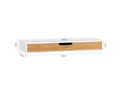 SoBuy Wandschrank Hängeschrank Wandgarderobe mit Schublade FRG93-WN