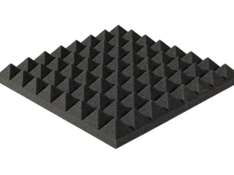 Softpur Pyramidenschaum Akupur 400 mm x 400 mm x 30 mm Dunkelgrau