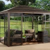 Sojag Aluminium Pavillon Castel 12 x 14 Bronze 362 cm x 427 cm x 296 cm