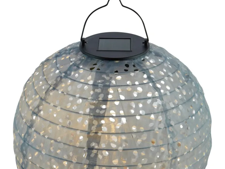 Solar-Dekoleuchte Pellaro LED Grau Ø 25 cm x 25 cm