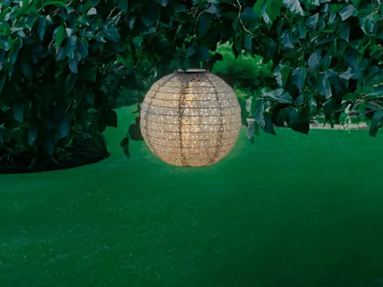 Solar-Dekoleuchte Pellaro LED Grau Ø 25 cm x 25 cm