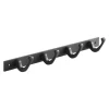 SOTECH Blackline FORTE Hakenleiste 345 mm mit 4 Haken Schwarz Pulverbeschichtet