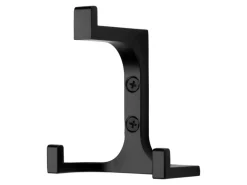 SOTECH Garderobenhaken QUADRATO Höhe 81 mm x Breite 70 mm Schwarz Matt Aus Zinkdruckguss