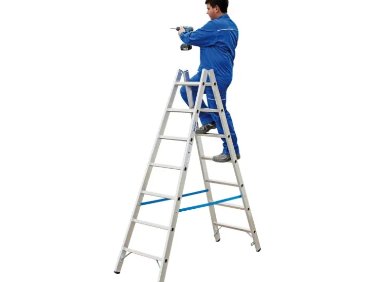 Stabilo Sprossen-Doppelleiter 2 x 7 Sprossen