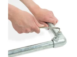 Stahlrohr 70 cm Ø 2,7 cm Schwarz matt zum Möbelbau
