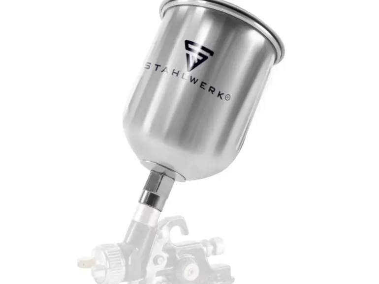 Stahlwerk Alu Lackierbecher Set / Fließbecher 125 ml und 600 ml Farbbecher