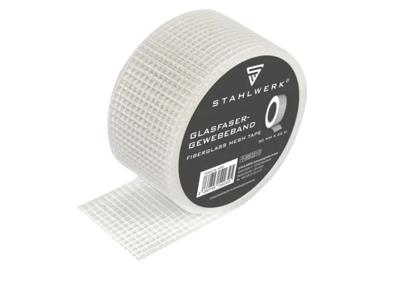STAHLWERK Glasfaser-Gewebeband 20 m x 50 mm, selbstklebend