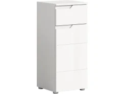 Standschrank Solero Weiß Hochglanz 87 cm x 38 cm x 34 cm