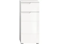 Standschrank Solero Weiß Hochglanz 87 cm x 38 cm x 34 cm