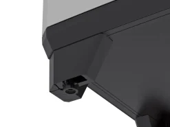 Stilo 2er-Set Kunststoffschrank hoch und niedrig Grau-Schwarz