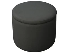 Svita Amber Aufbewahrungsbox Mit Deckel Hocker Mit Stauraum Sitzhocker Stoff Anthrazit