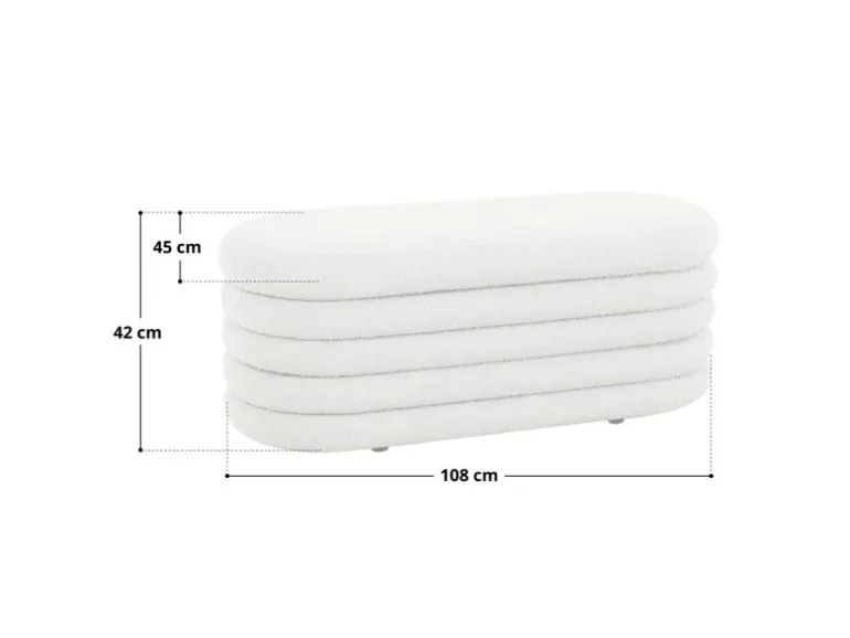 Svita Blossom XL Hocker Mit Stauraum Sitzhocker Ottomane Pouf Teddyboucle Dunkelgrau