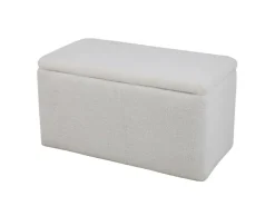 Svita Leaf Sitzbank Hocker Mit Stauraum Aufbewahrungsbox Mit Deckel Weiß