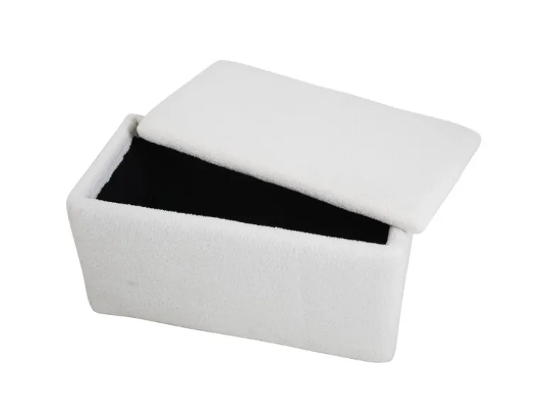 Svita Leaf Sitzbank Hocker Mit Stauraum Aufbewahrungsbox Mit Deckel Weiß