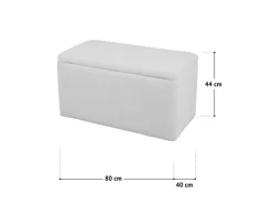 Svita Leaf Sitzbank Hocker Mit Stauraum Aufbewahrungsbox Mit Deckel Weiß