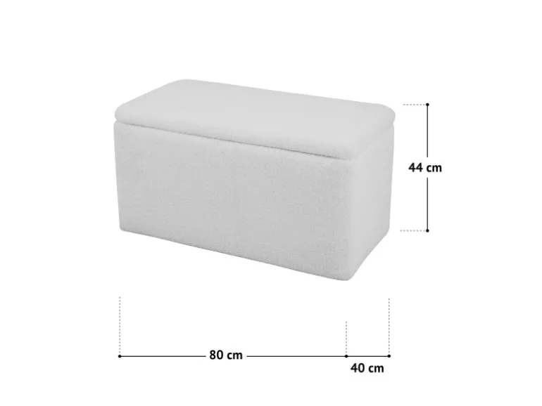 Svita Leaf Sitzbank Hocker Mit Stauraum Aufbewahrungsbox Mit Deckel Weiß