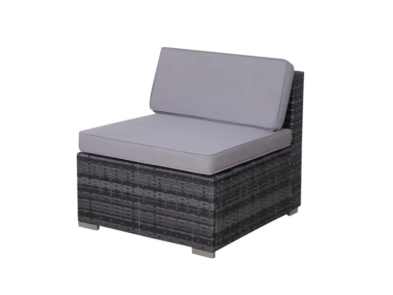 Svita Lugano Polyrattan Lounge Gartenmöbel Set Gartenlounge Gartensofa Grau