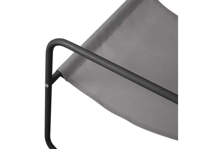Svita Sveio 2er Set Outdoor Relaxsessel Gartenstuhl Mit Kissen Liegestuhl Dunkelgrau