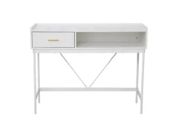 Svita Valeo Konsolentisch Schmal Mit Ablage Standregal Flurtisch Mit Schublade Weiß