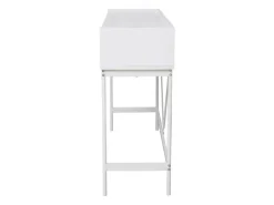Svita Valeo Konsolentisch Schmal Mit Ablage Standregal Flurtisch Mit Schublade Weiß
