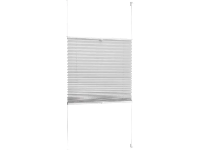 Tageslicht-Spannplissee Valeria 60 cm x 130 cm Hellgrau