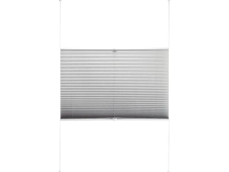 Tageslicht-Spannplissee Valeria 90 cm x 130 cm Hellgrau