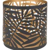 Teelichthalter Dark Wonder Ø 13 cm x 12 cm Schwarz-Gold