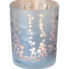 Teelichthalter Fisch Glas Ø 10 cm x 12,5 cm Blau